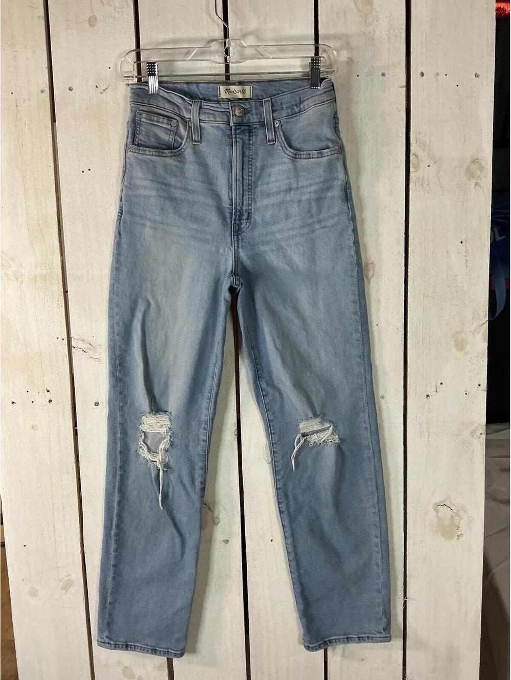 Madewell Distressed High Rise Skinny Jeans Womens Size 27